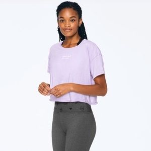 Victoria Secrets PINK cropped girlfriend tee